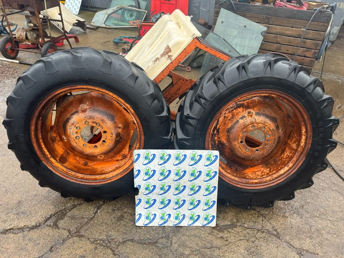 12.4-28 Tyres & Rims To Suit Universal Tractors - Image 1