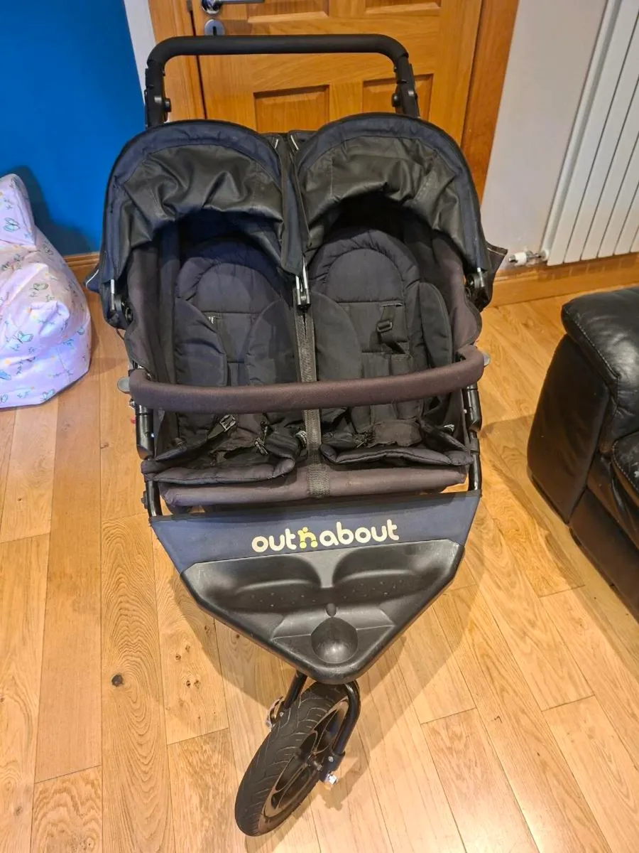 Out N About v4 Double Nipper Buggy+shopping basket - Image 2