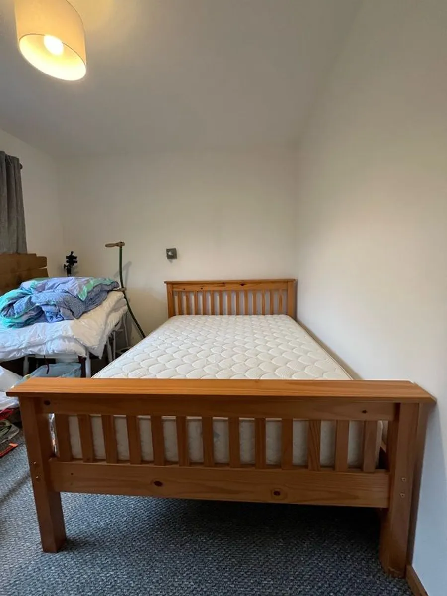 Respa Double Bed & Frame as new - Image 1