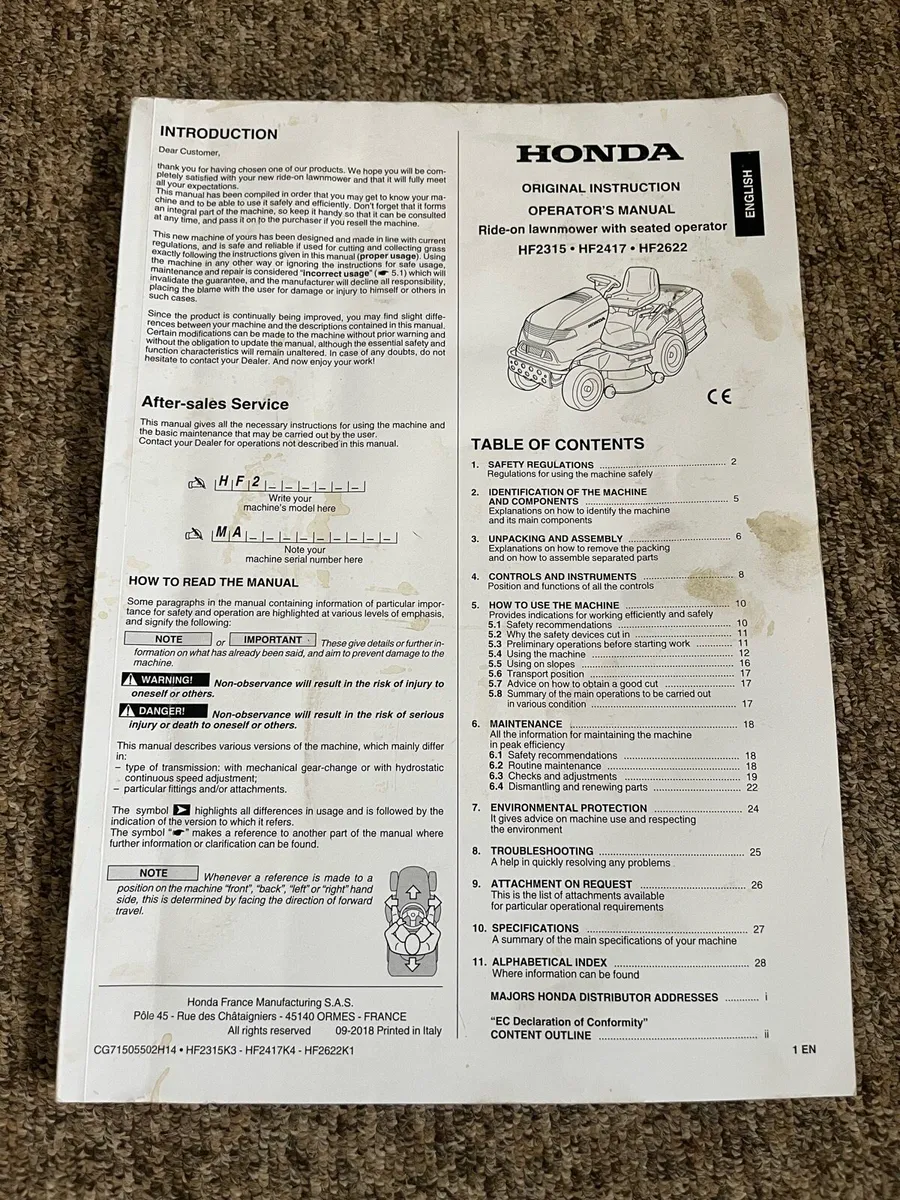 Honda 2417 Lawnmower - Image 2