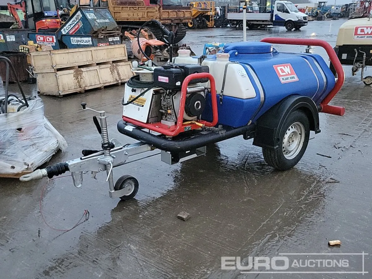 Brendon Powerwashers Single Axle Plastic Water - Image 1