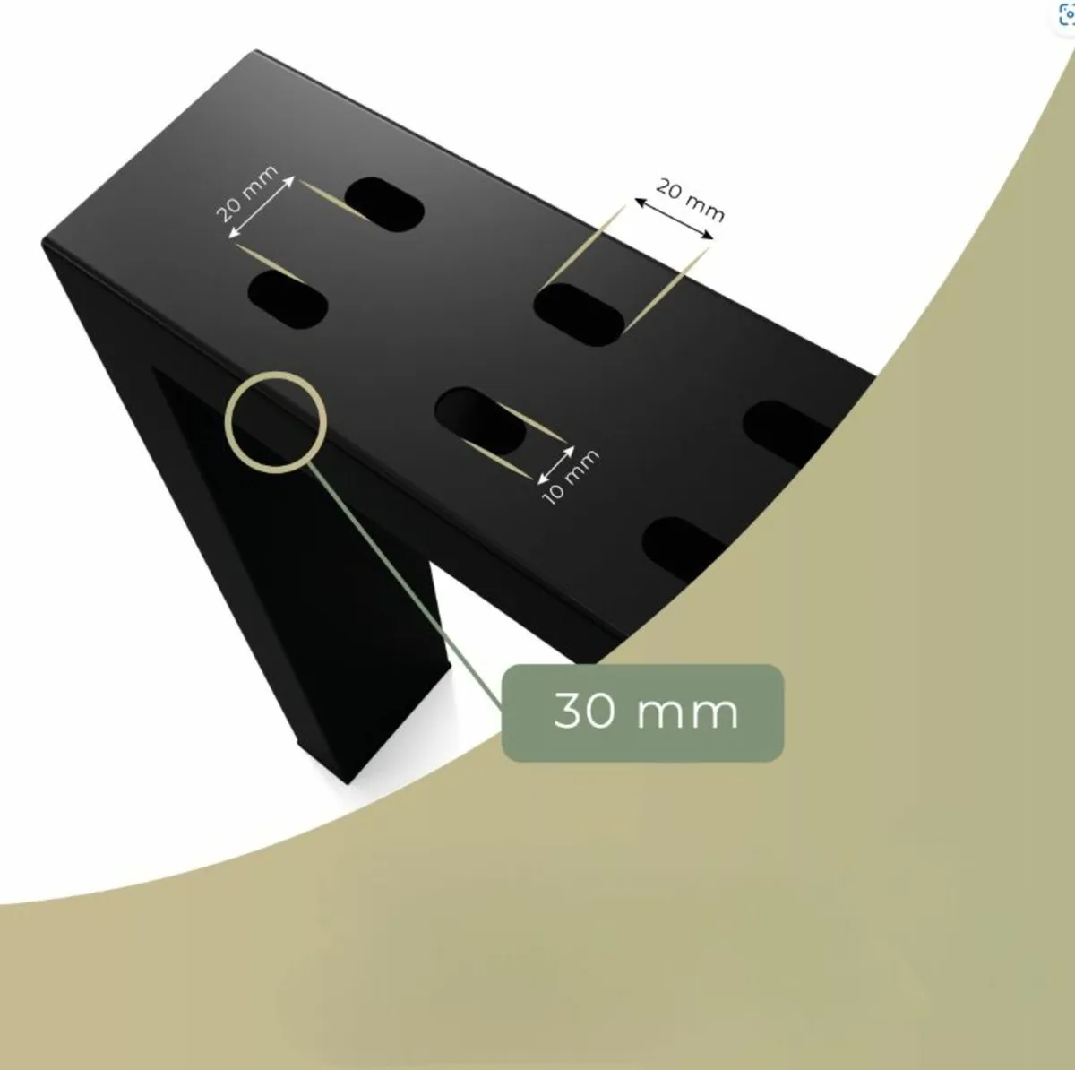 Metal Table Legs Type U Loft Style 55/75×70 Set2 - Image 4