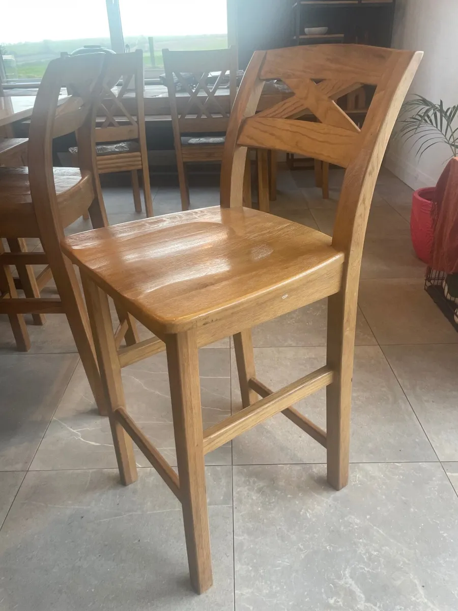 Oak stools - Image 1