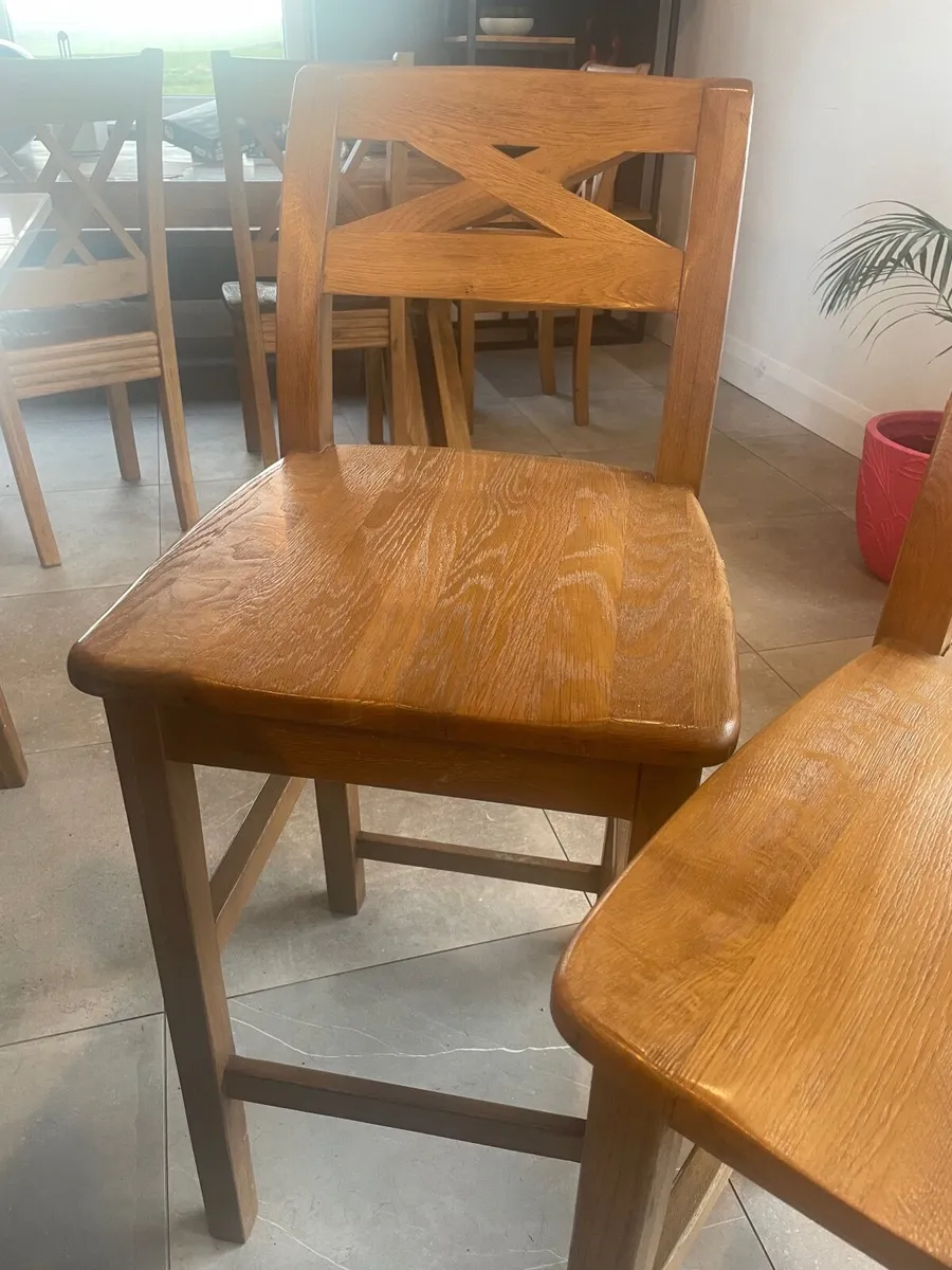 Oak stools - Image 4