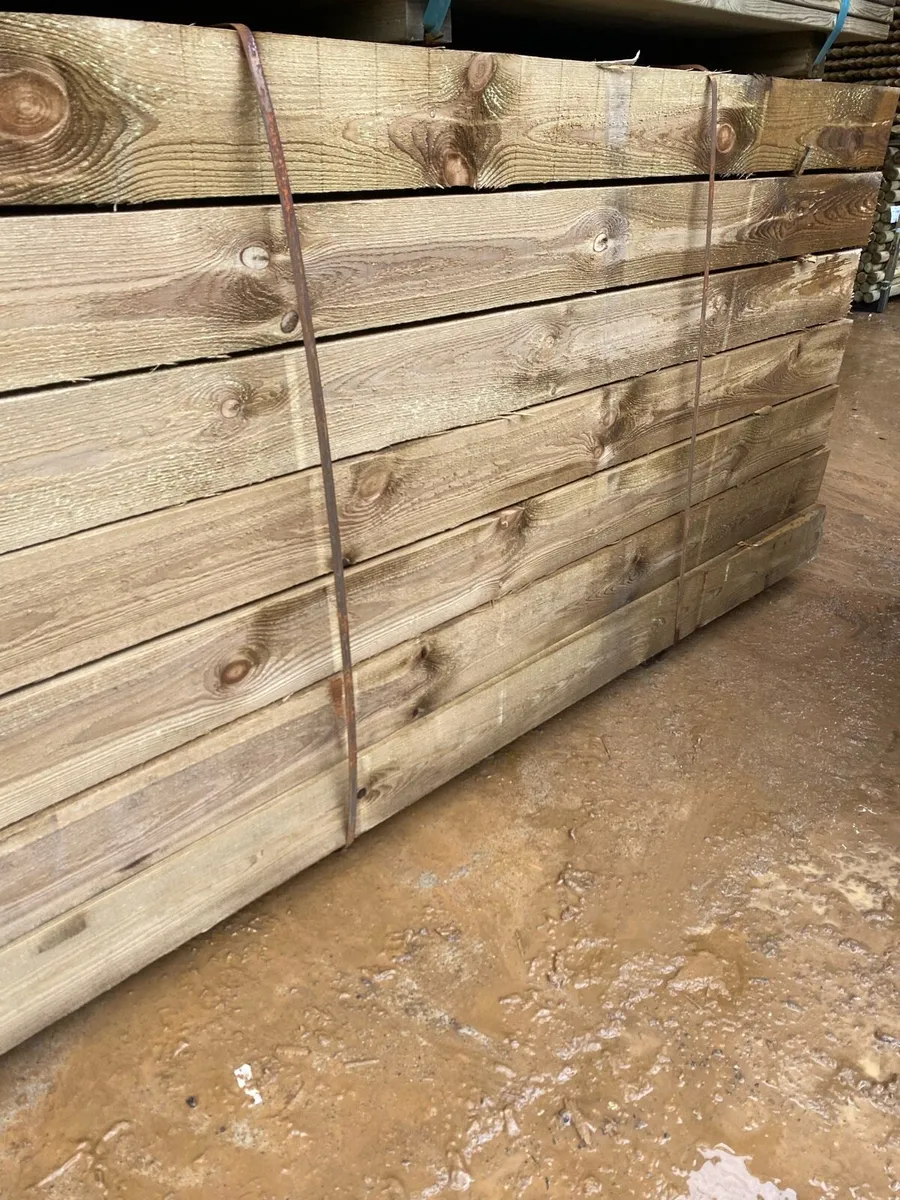 6x6” treated timber beams - Image 2