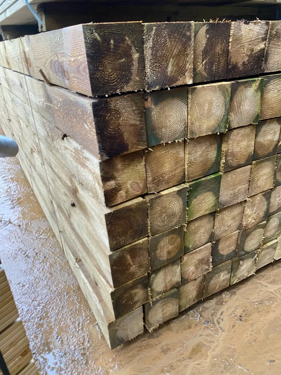 6x6” treated timber beams - Image 3