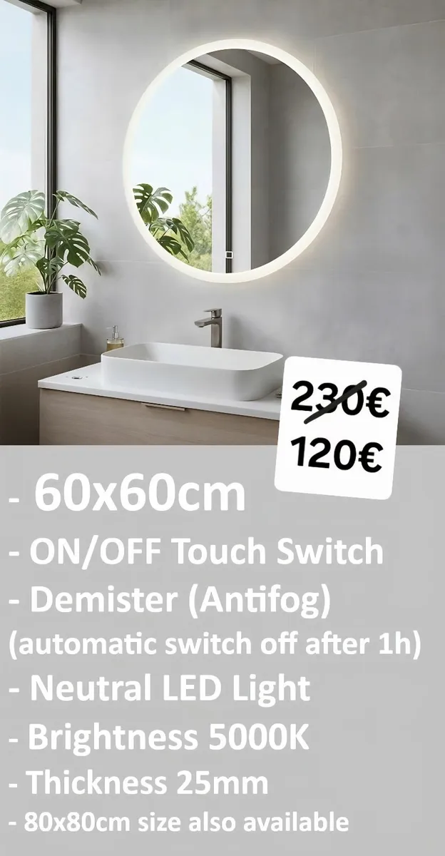 LED Bathroom Mirror - Image 1
