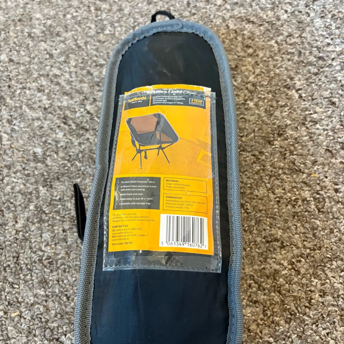 Halfords Camping Chair - Image 1