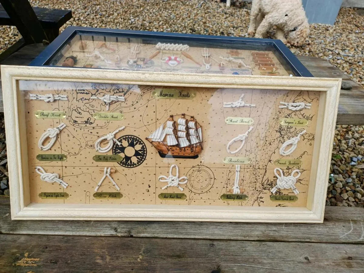 Vintage Handmade Nautical 3D Display Cases - Image 2