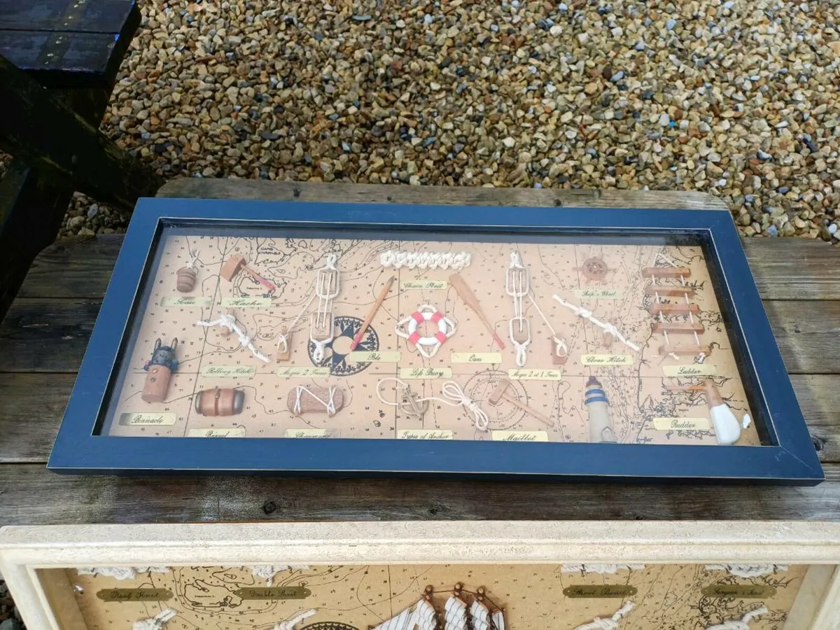 Vintage Handmade Nautical 3D Display Cases - Image 3