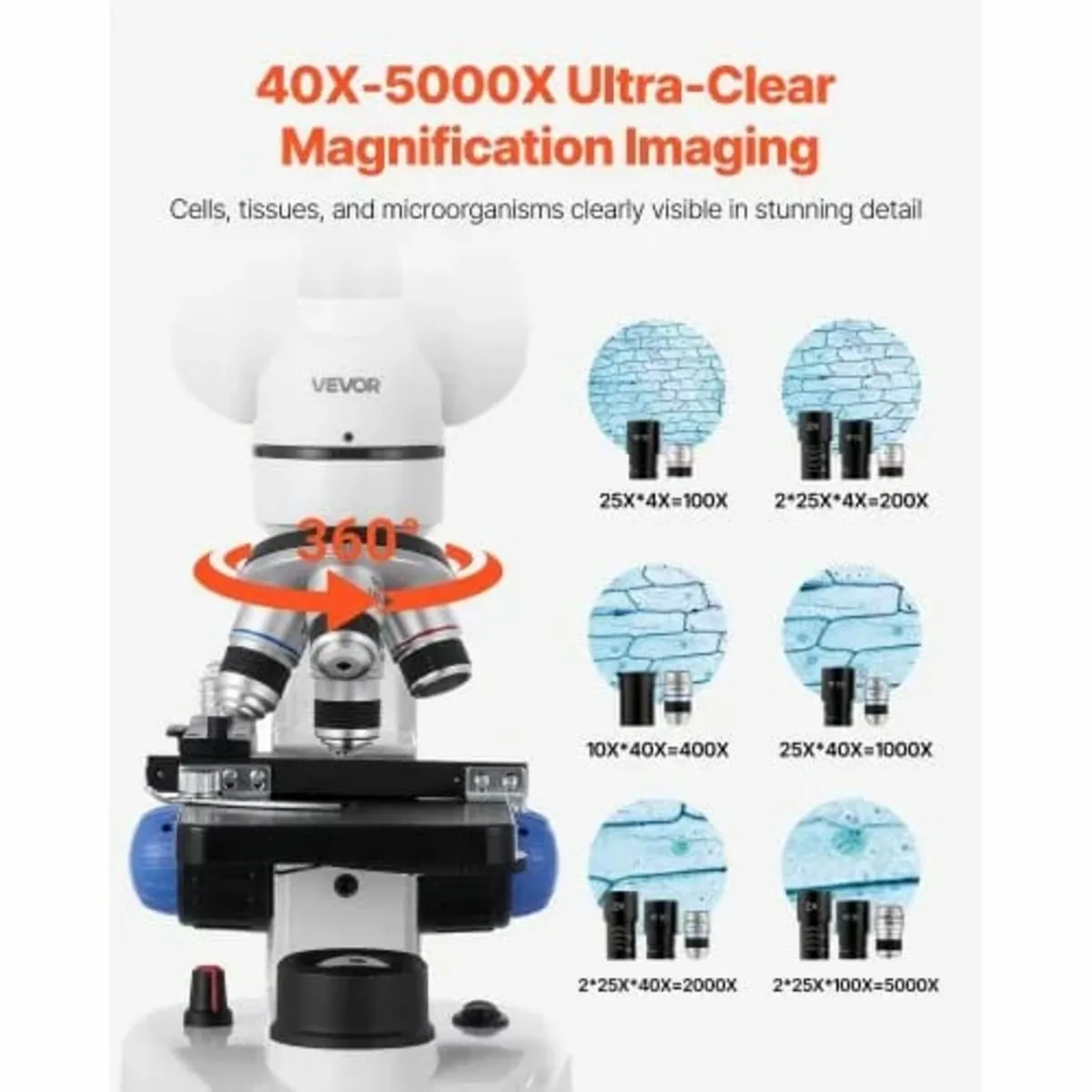 Trinocular Microscope for Adult, Professional Comp - Image 2