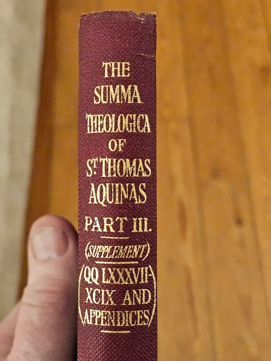 The "summa Theologica" Of St Thomas Aquinas. Parts - Image 2