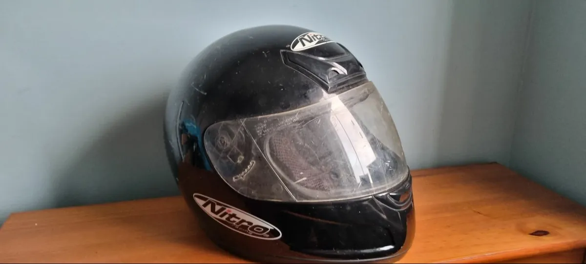 Childs motorbike helmet