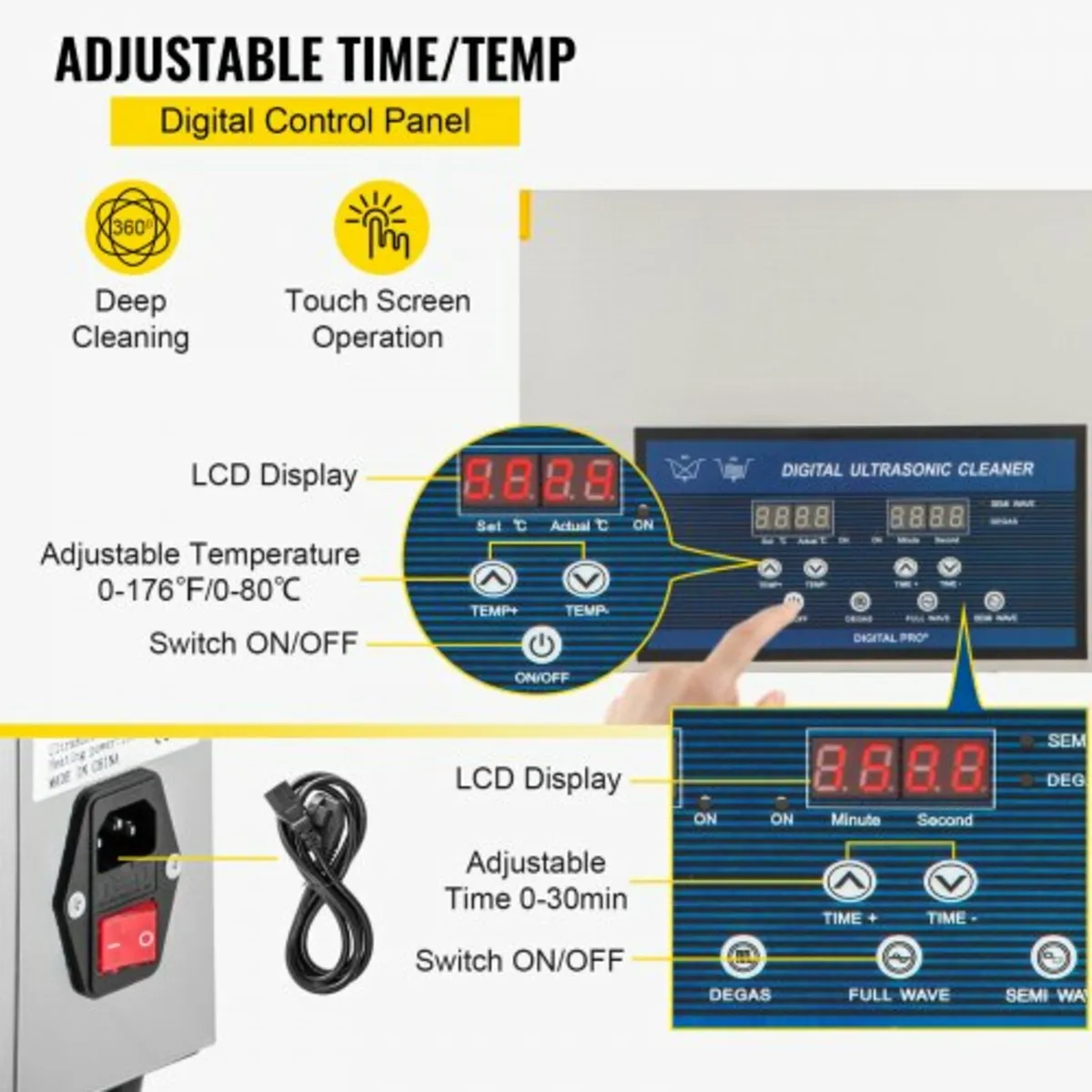 30L Ultrasonic Cleaner Dual Frequency Ultrasonic C - Image 2