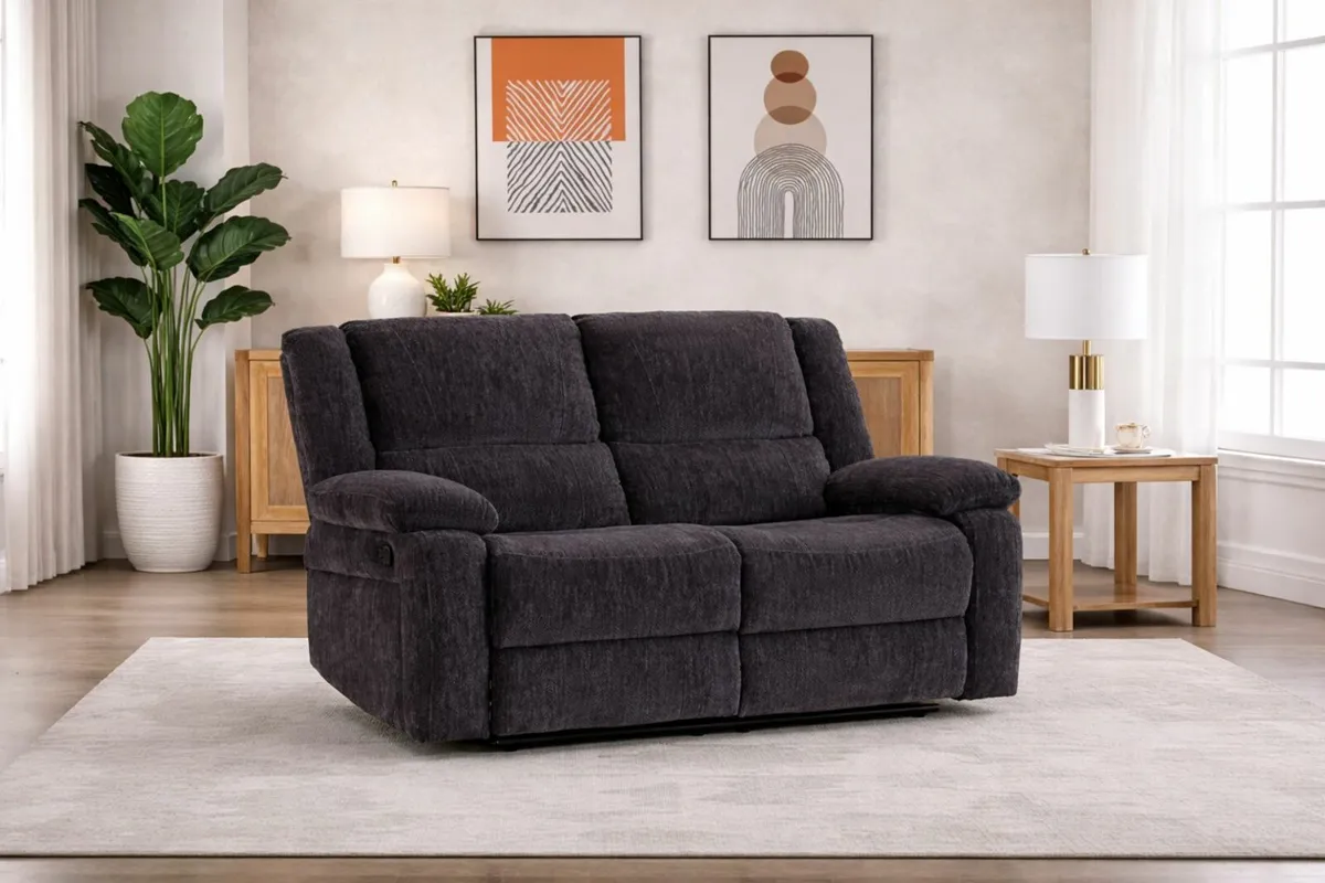 3 + 2 Reclining Sofa Set. - Image 3