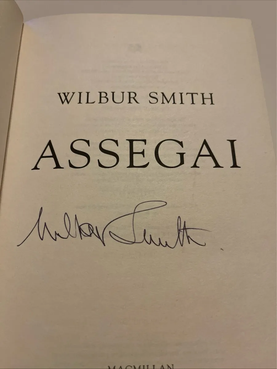 Wilbur Smith. Signed Hardcover. Assegai. - Image 3