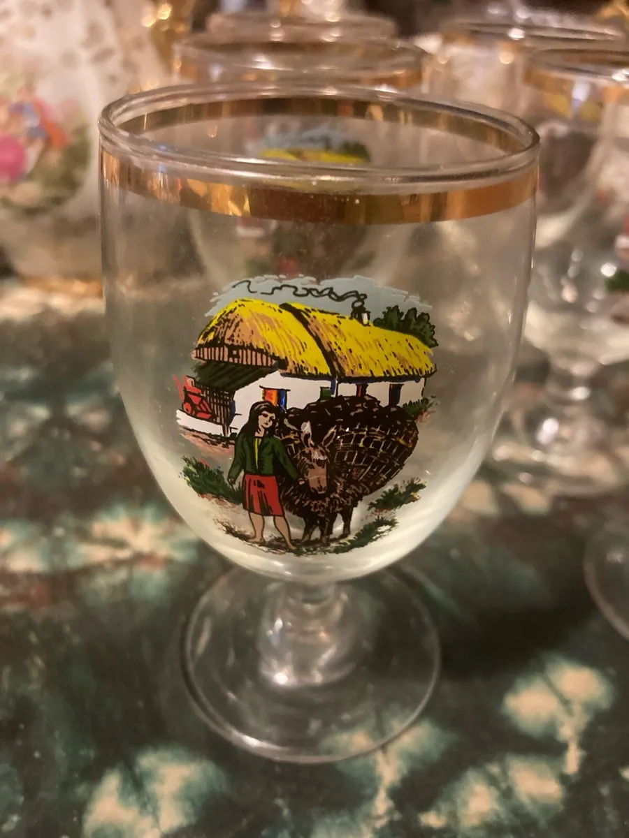 Irish vintage glasses free postage - Image 1
