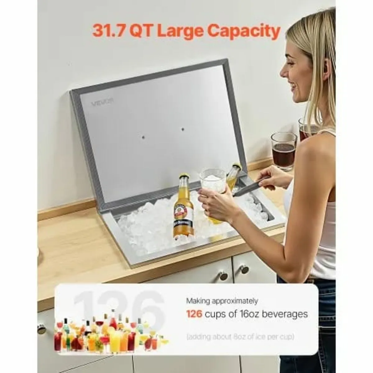 Drop in Ice Chest, 20"L x 14"W x 12"H (508 x 355 x - Image 3