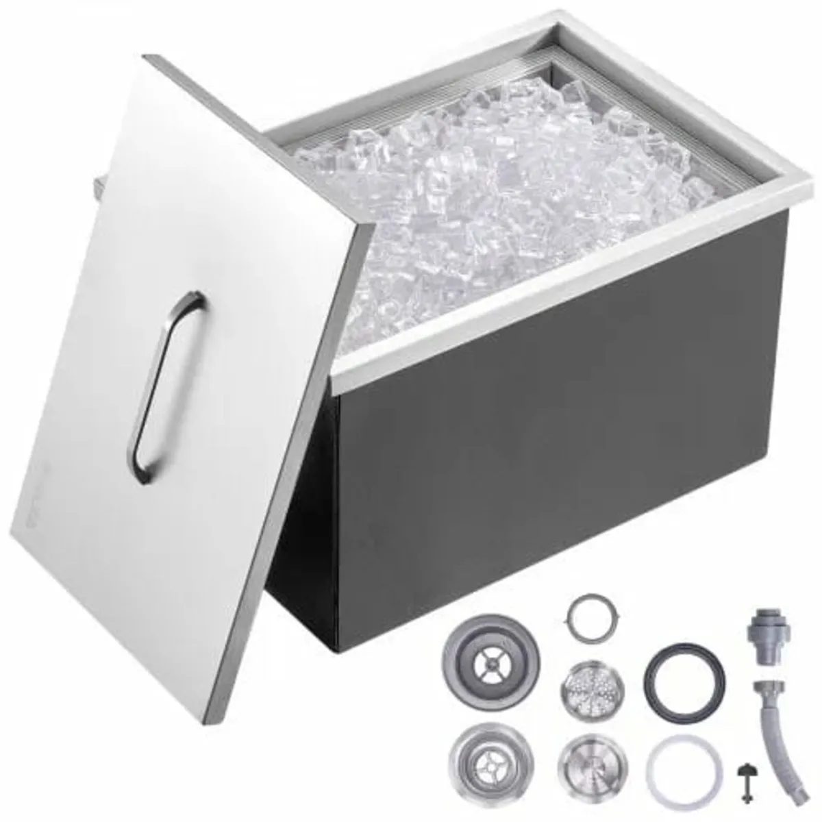 Drop in Ice Chest, 22"L x 17"W x 12"H Stainless St - Image 1