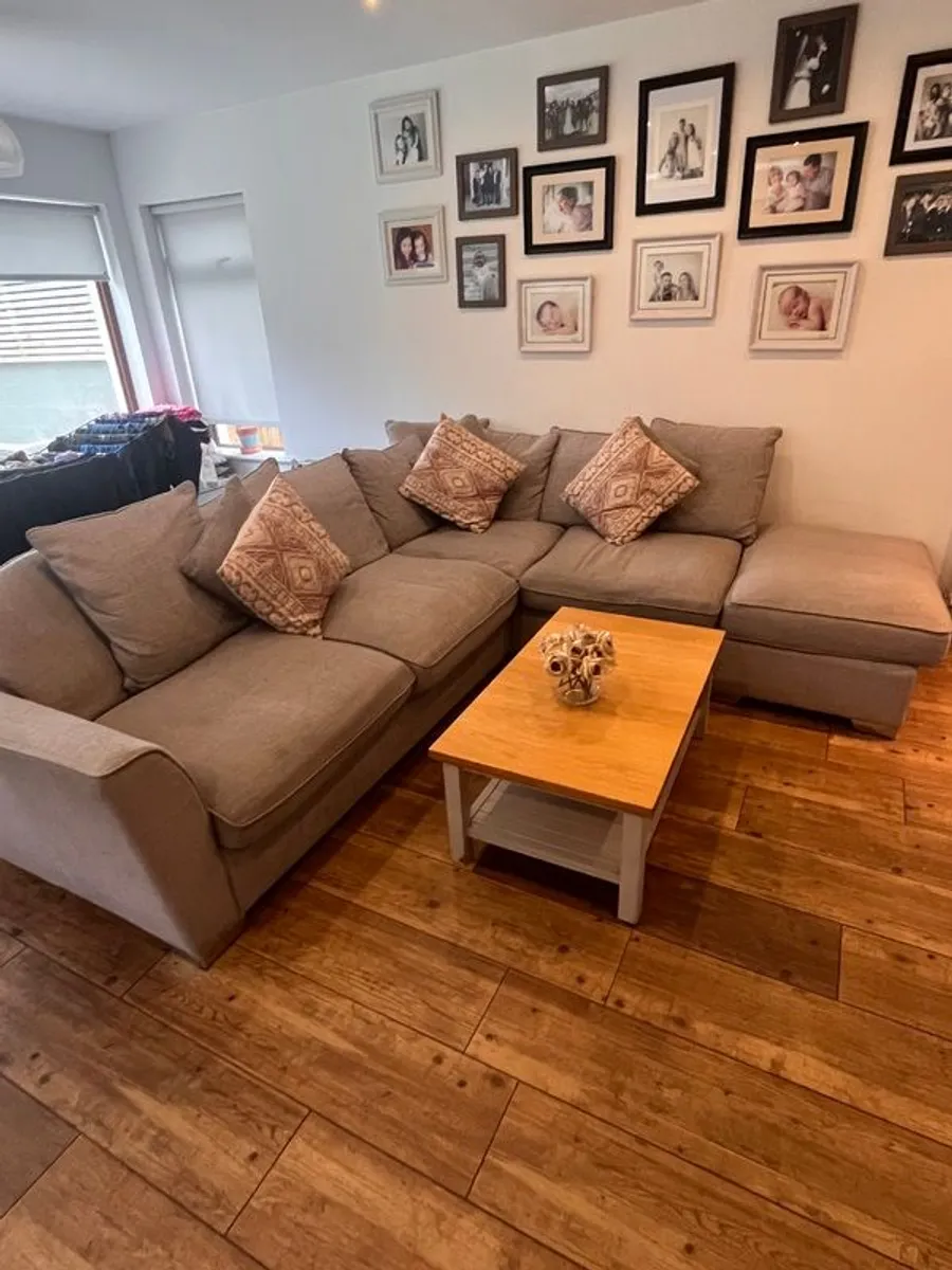 Corner Sofa with Table - Image 2