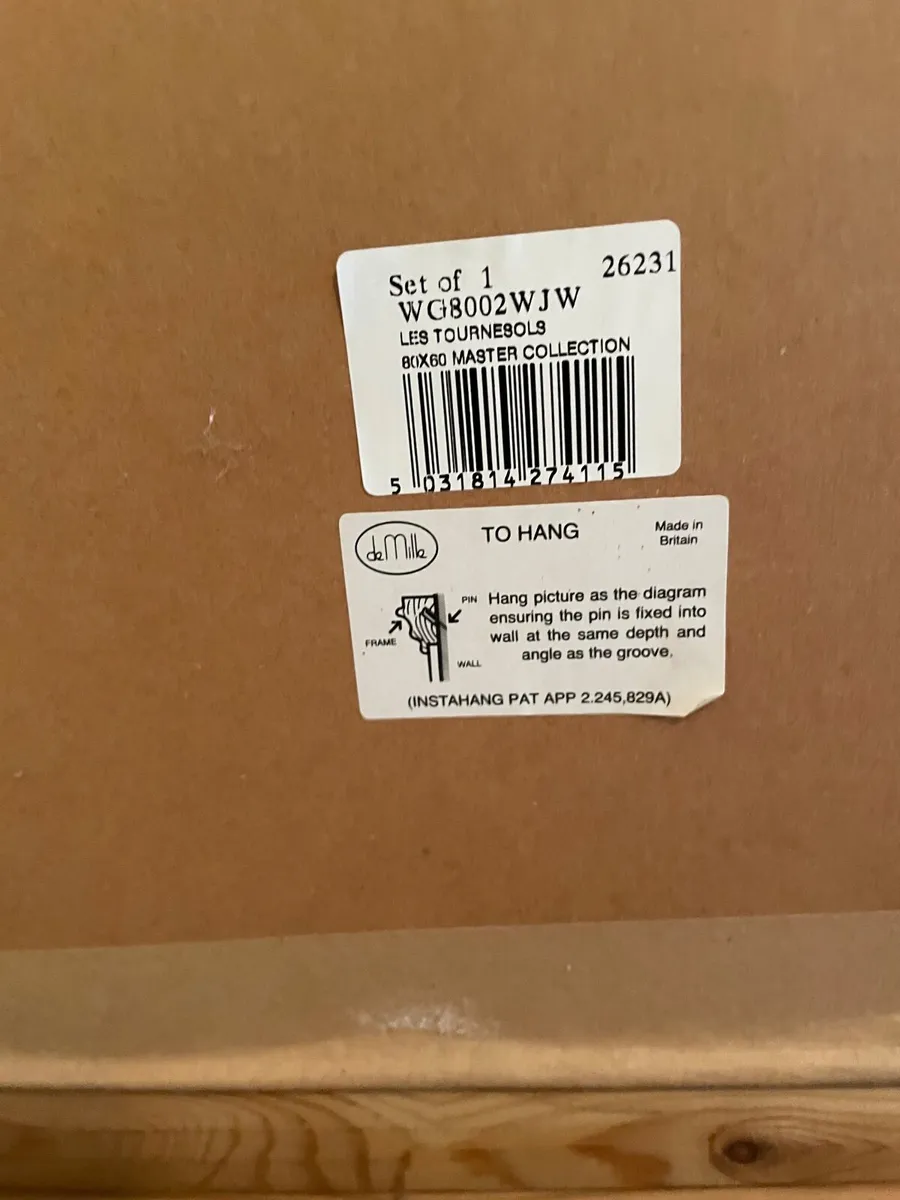 Framed picture  of Vase with Sunflowers - Image 2