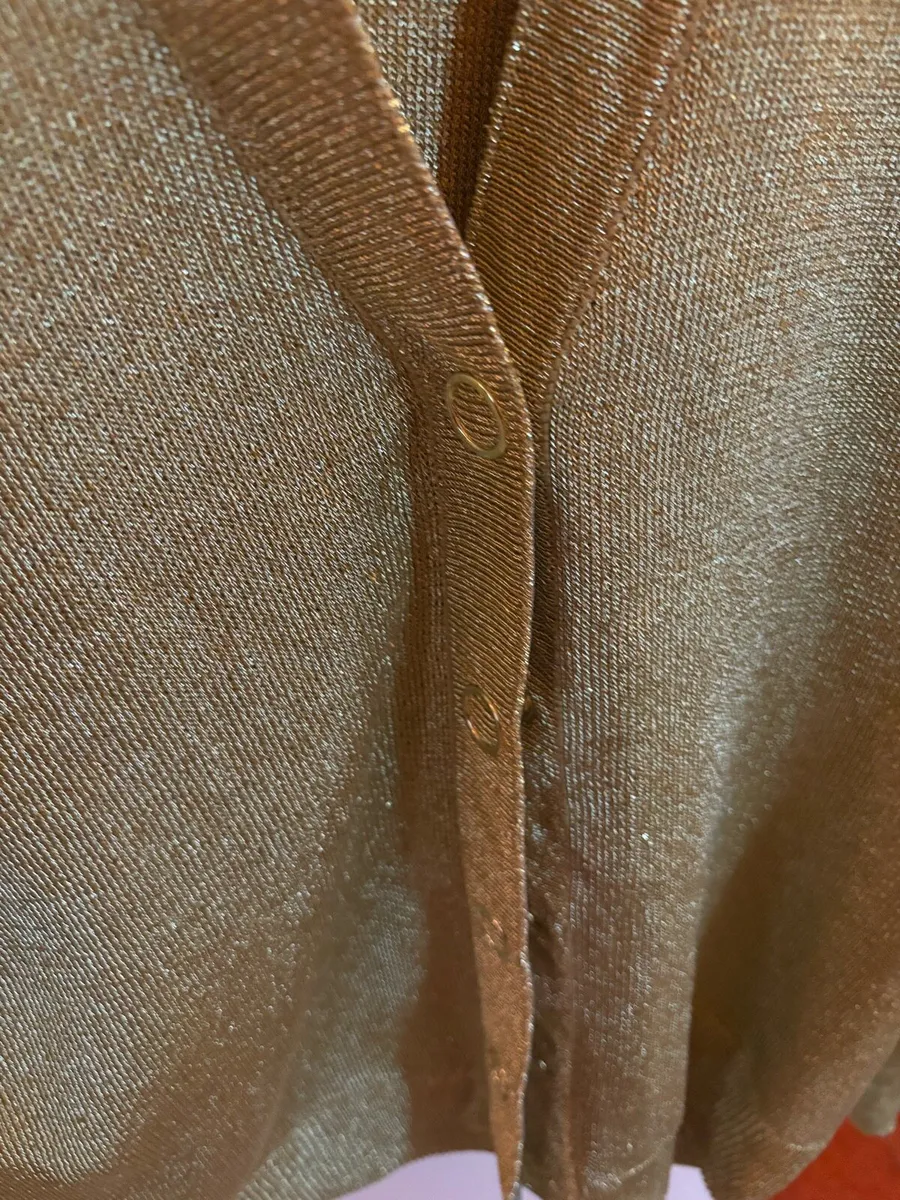 New H&M gold cardigan - Image 2