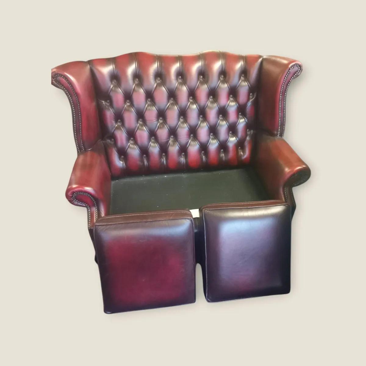 1980s 2 seater leather, great condition, Bray - Image 2