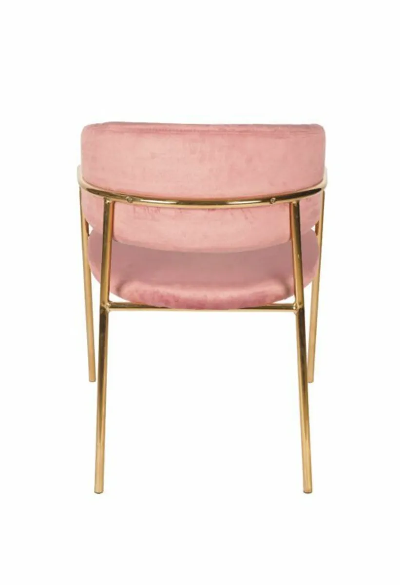 Azure Glam Velvet Chair - Image 4