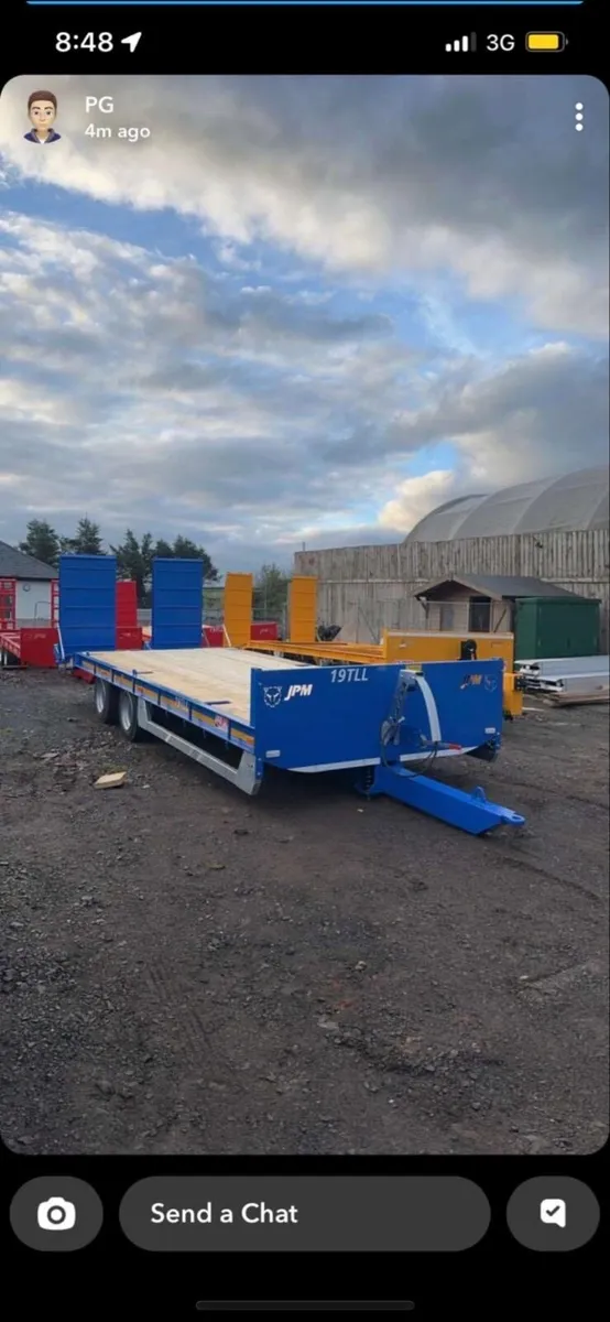 JPM TWIN AXLE TWIN WHEEL LOW LOADER AS NEW - Image 1