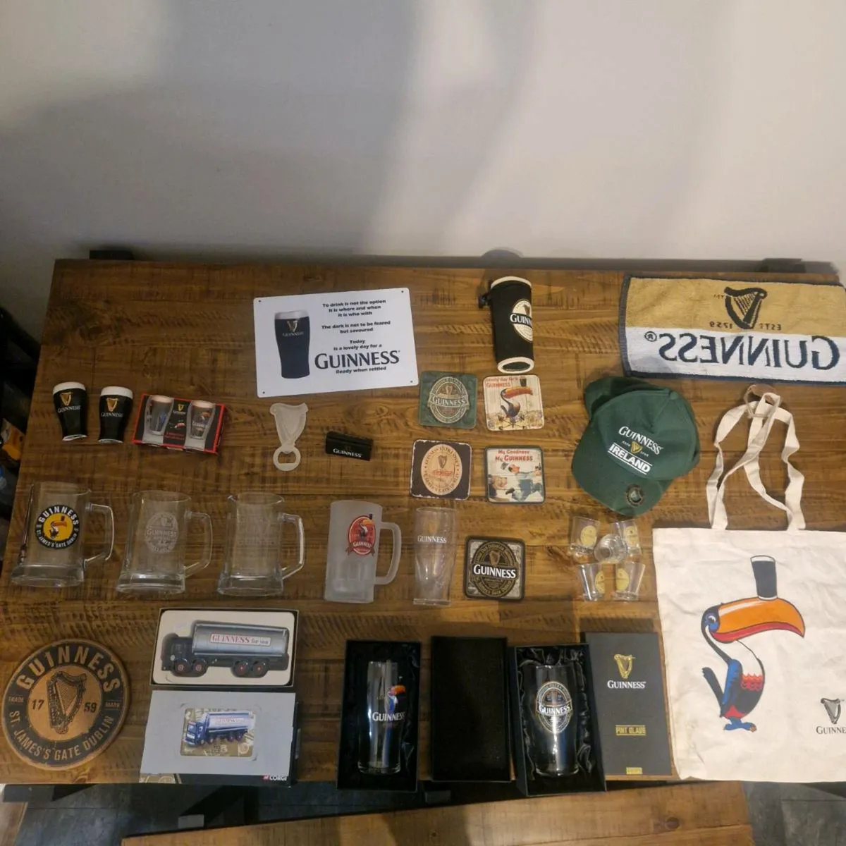 Guinness bar mancave pub collectable joblot - Image 1