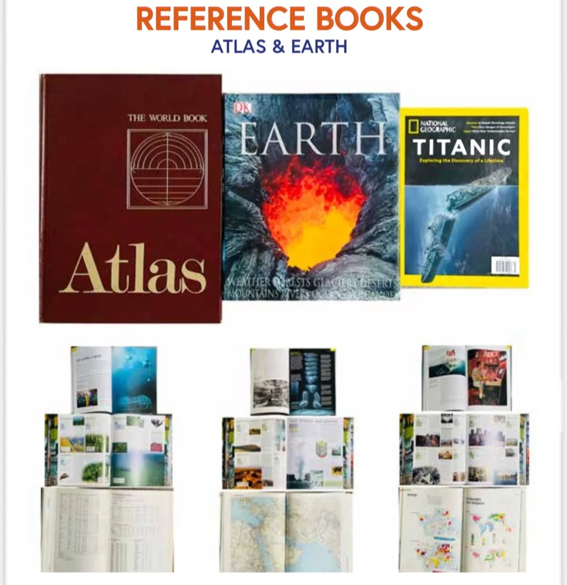 Beautiful Coffee Table Reference Books: Atlas and - Image 2