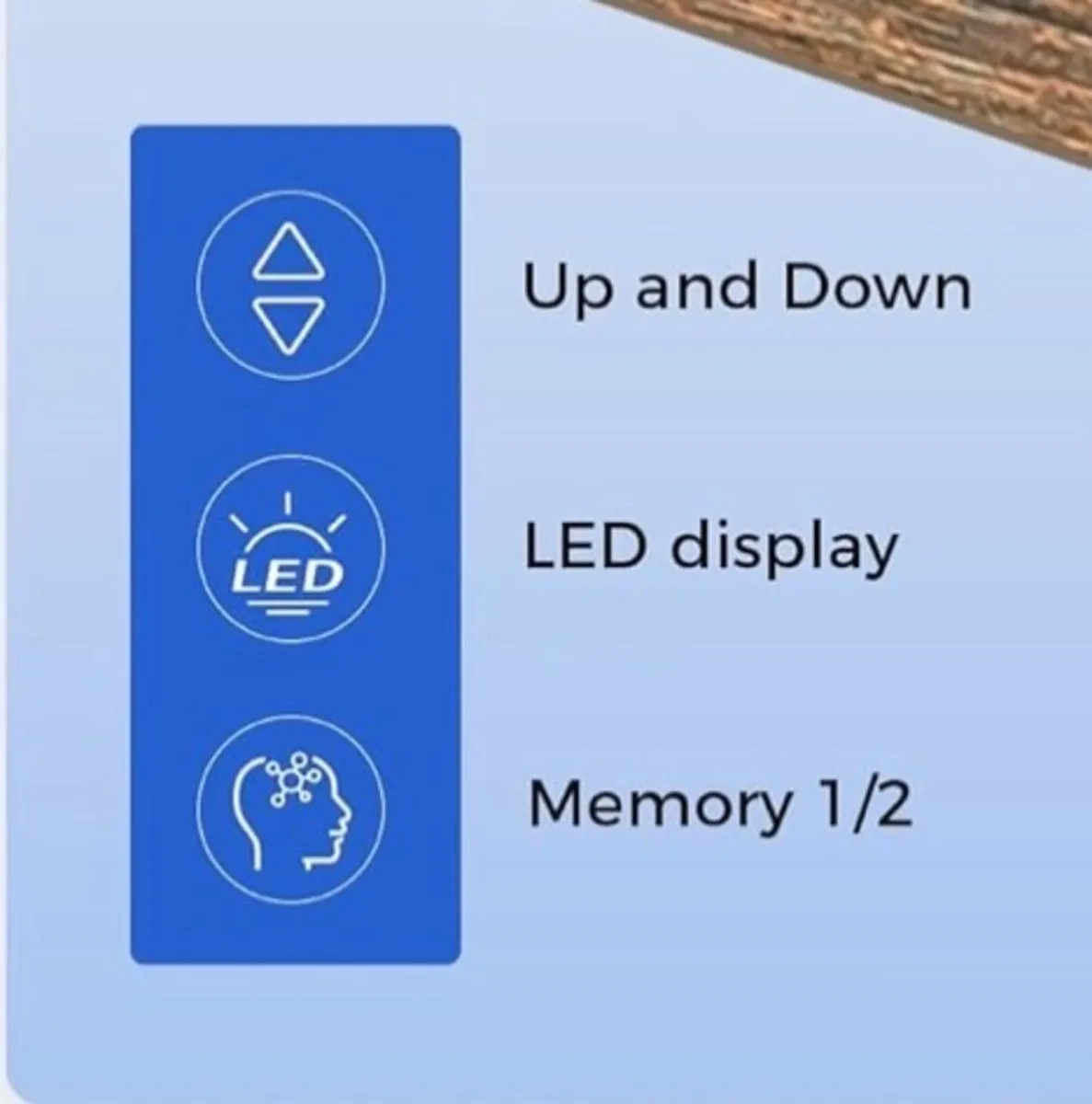 Electric Standing Desk, 120 x 60 cm Height Adjusta - Image 3