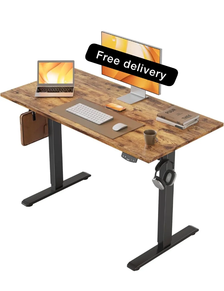 Electric Standing Desk, 100 x 60 cm Height Adjusta - Image 1