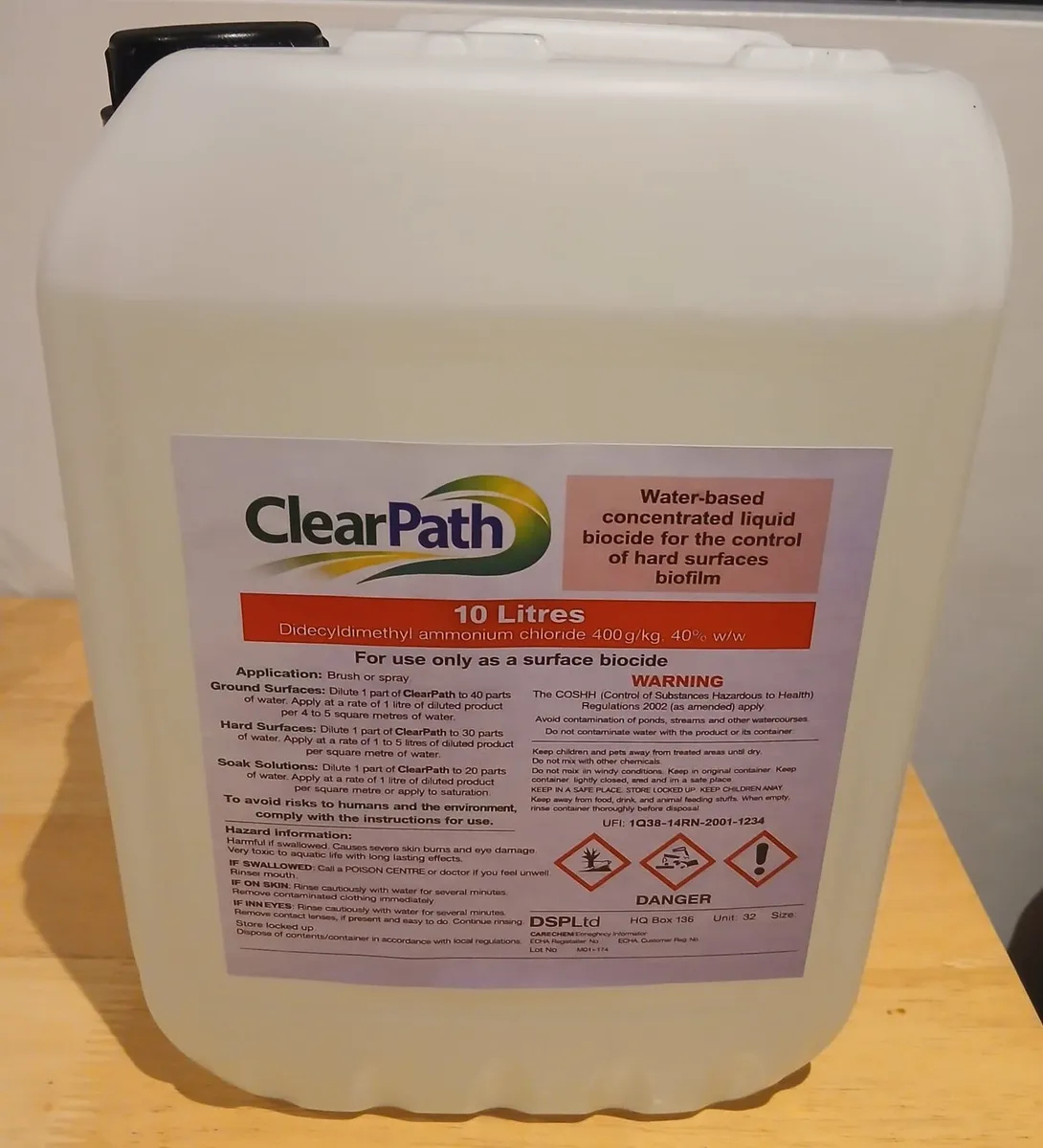 ** 10 LITRES CLEAR PATH ** - Image 1