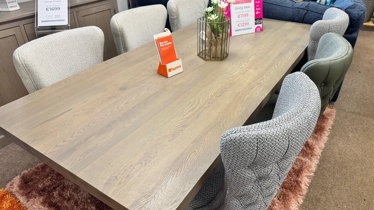 Scandinavian Dining Table 200cm Ex Display - Image 1