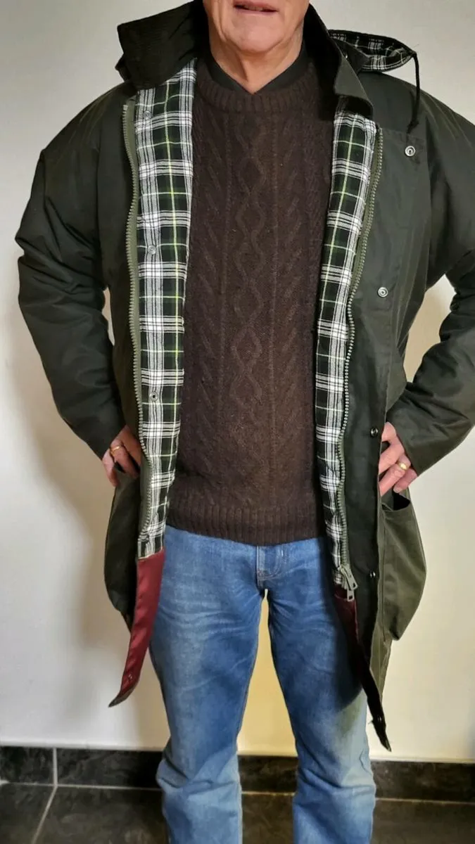 Men's New Wax Jacket with hood - Image 4