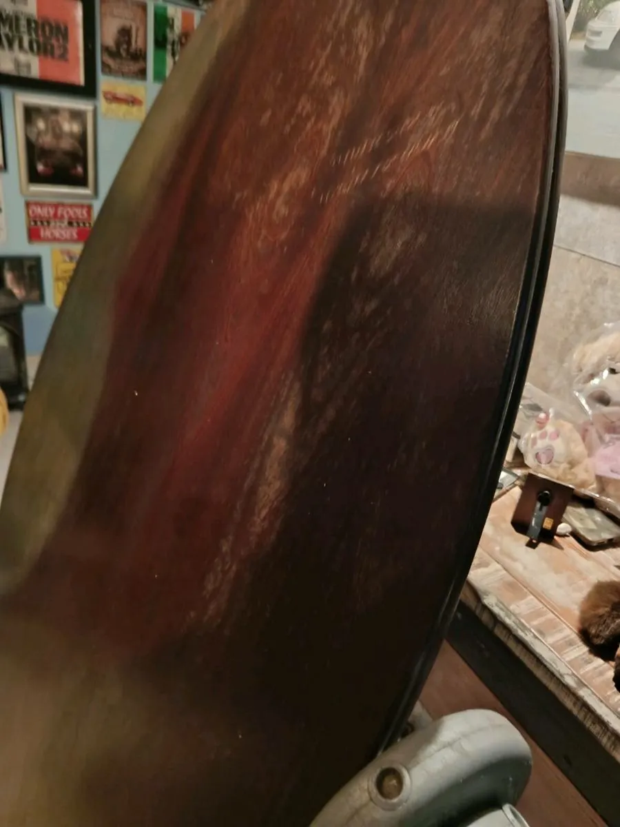 Beautiful oval solid mahogany table top - Image 2