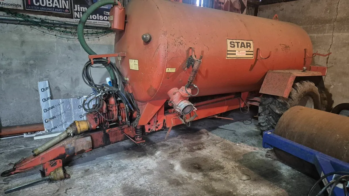 Star 1500 Gallon slurry Tanker with NC Drawbar - Image 1