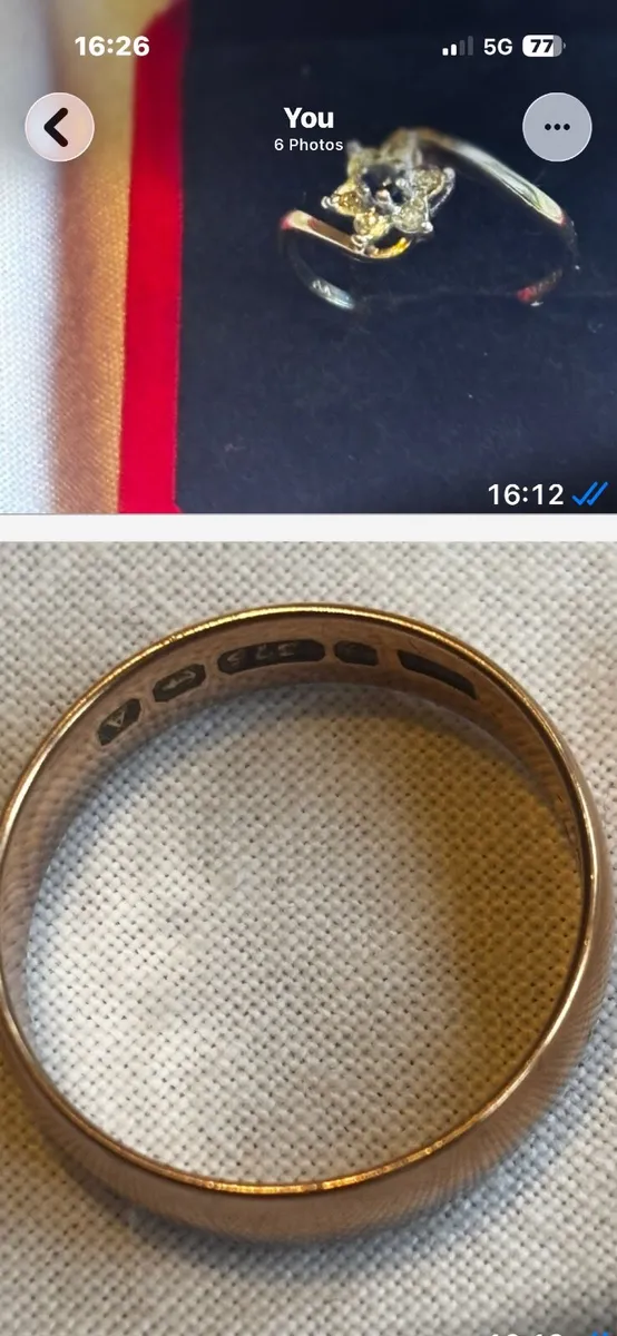 Antique 9ct Rose gold band (ring) - Image 4