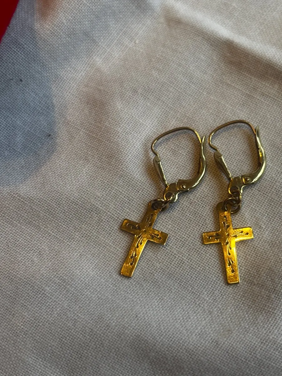 Earrings - 9ct gold earrings - Image 3