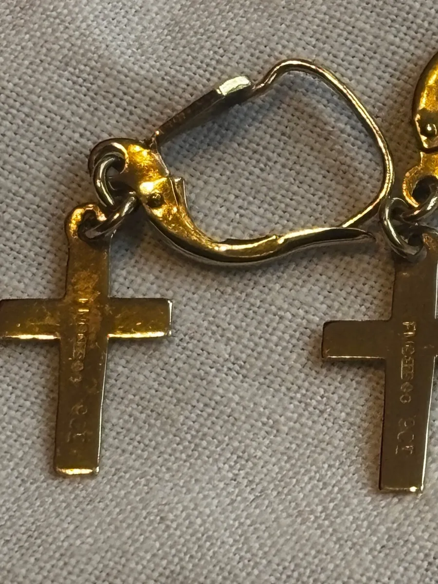 Earrings - 9ct gold earrings - Image 1