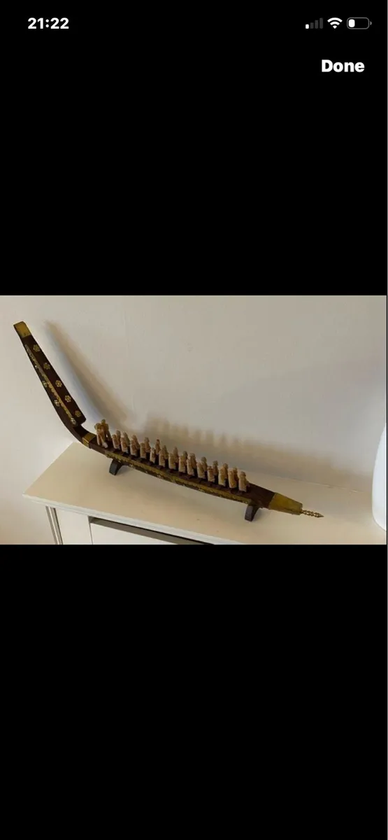 Hand Crafted Thai Long -Tail Boat Model - Image 1