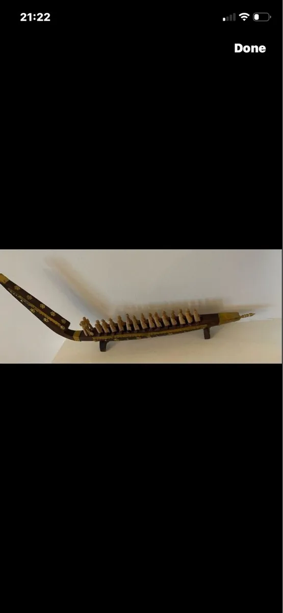 Hand Crafted Thai Long -Tail Boat Model - Image 2