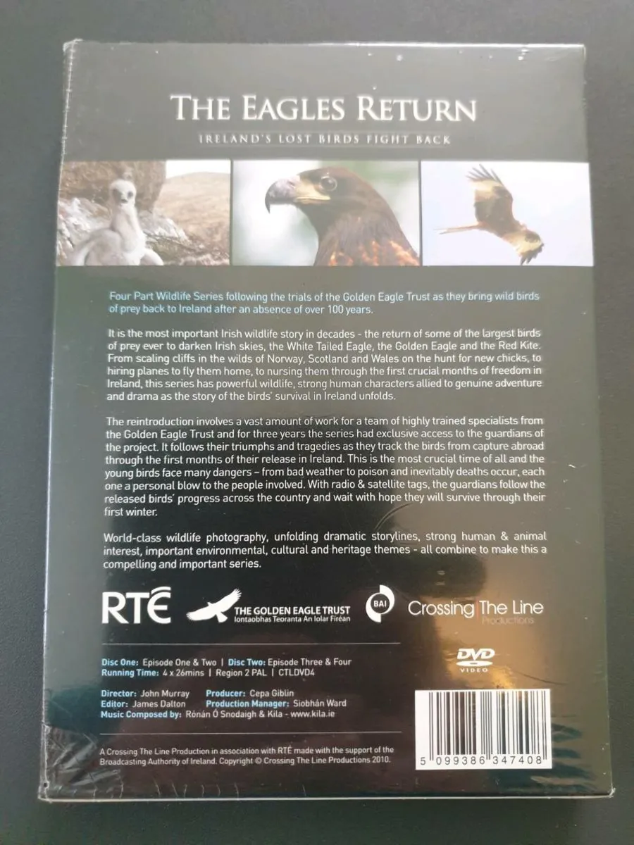 The Eagles Return 2010 DVD Irelands Lost Birds - Image 2