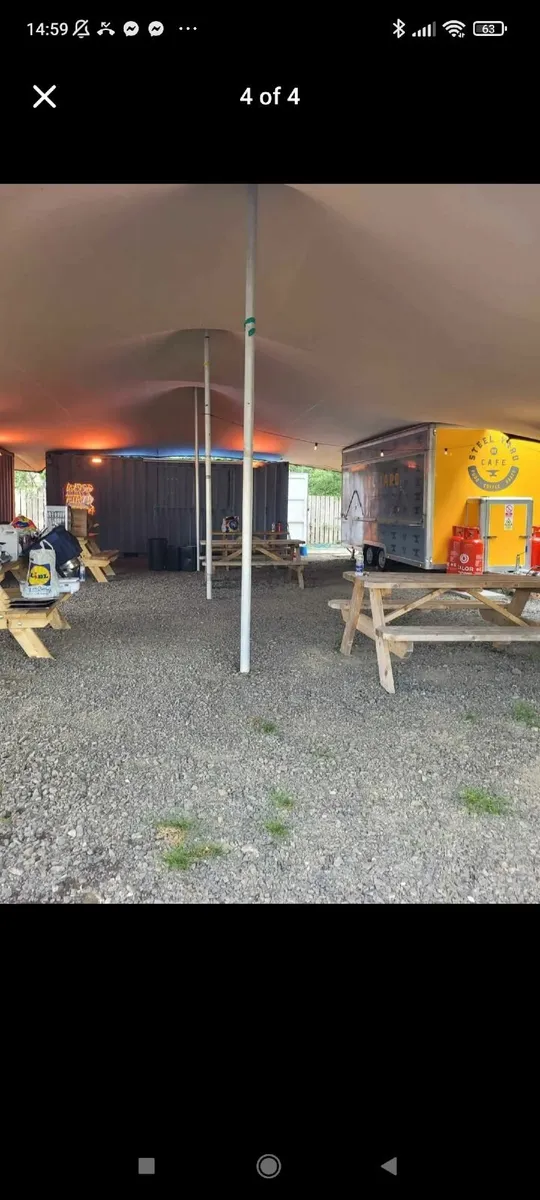 Nomadic Stretch Tent 15m x 10.5m with poles & rope - Image 3