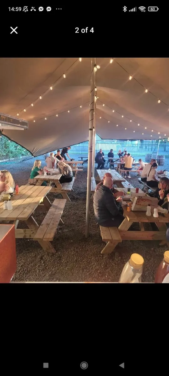 Nomadic Stretch Tent 15m x 10.5m with poles & rope - Image 4