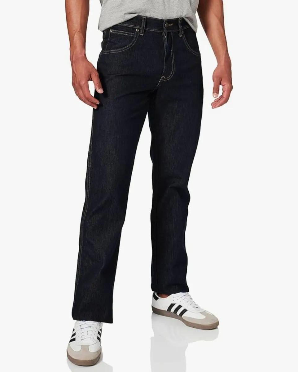 Wrangler Indigo Blue Jeans Regular Fit W38 L32 - Image 2