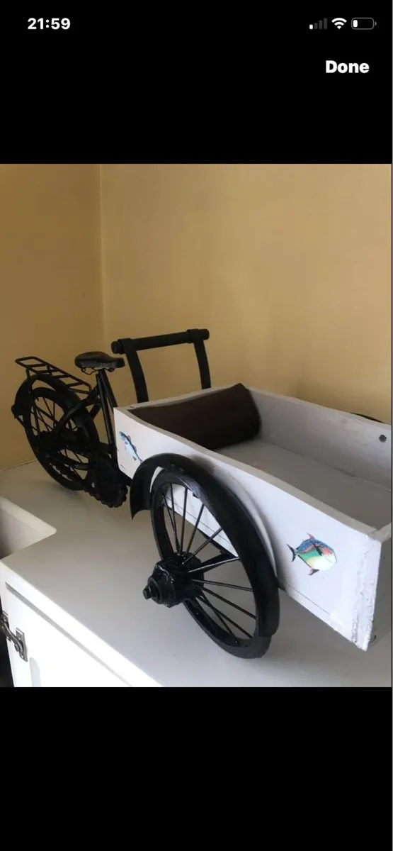 Antique Handcrafted Fishmongers Delivery Bike - Image 2