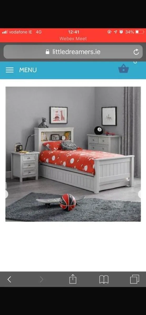Little Dreamers Single Bed with Trundle - Image 1