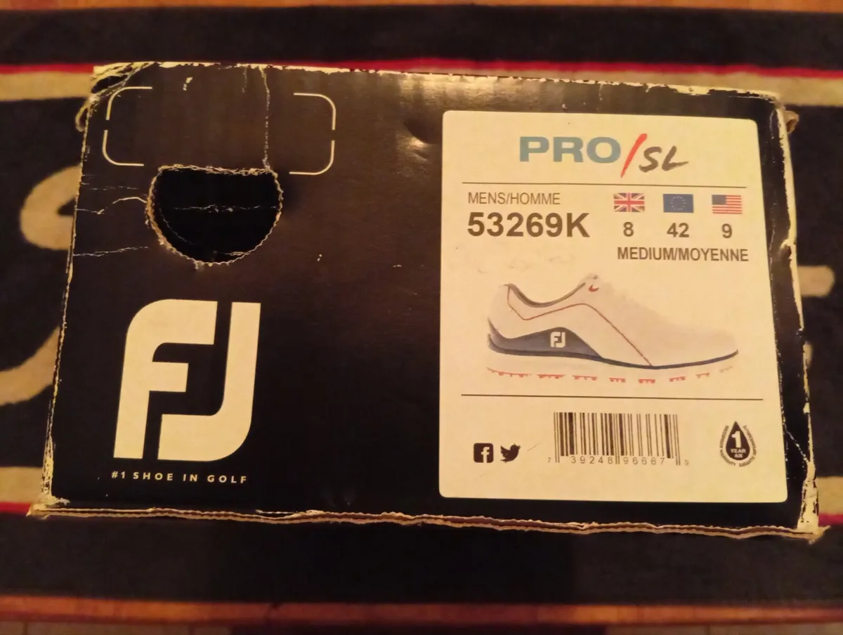Foot - Joy USA Ryder Cup Golf Shoes Pro-Sl Size 8 - Image 1